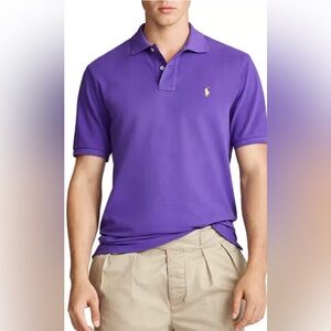 Polo by Ralph‎ Lauren Men’s Purple Short Sleeve Collared Buttons size: M